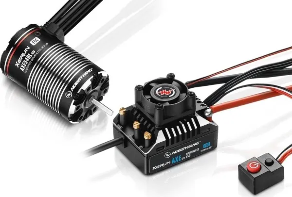 Hobbywing XERUN AXE 540L R2, ESC   Motorsæt, Sort, Rød