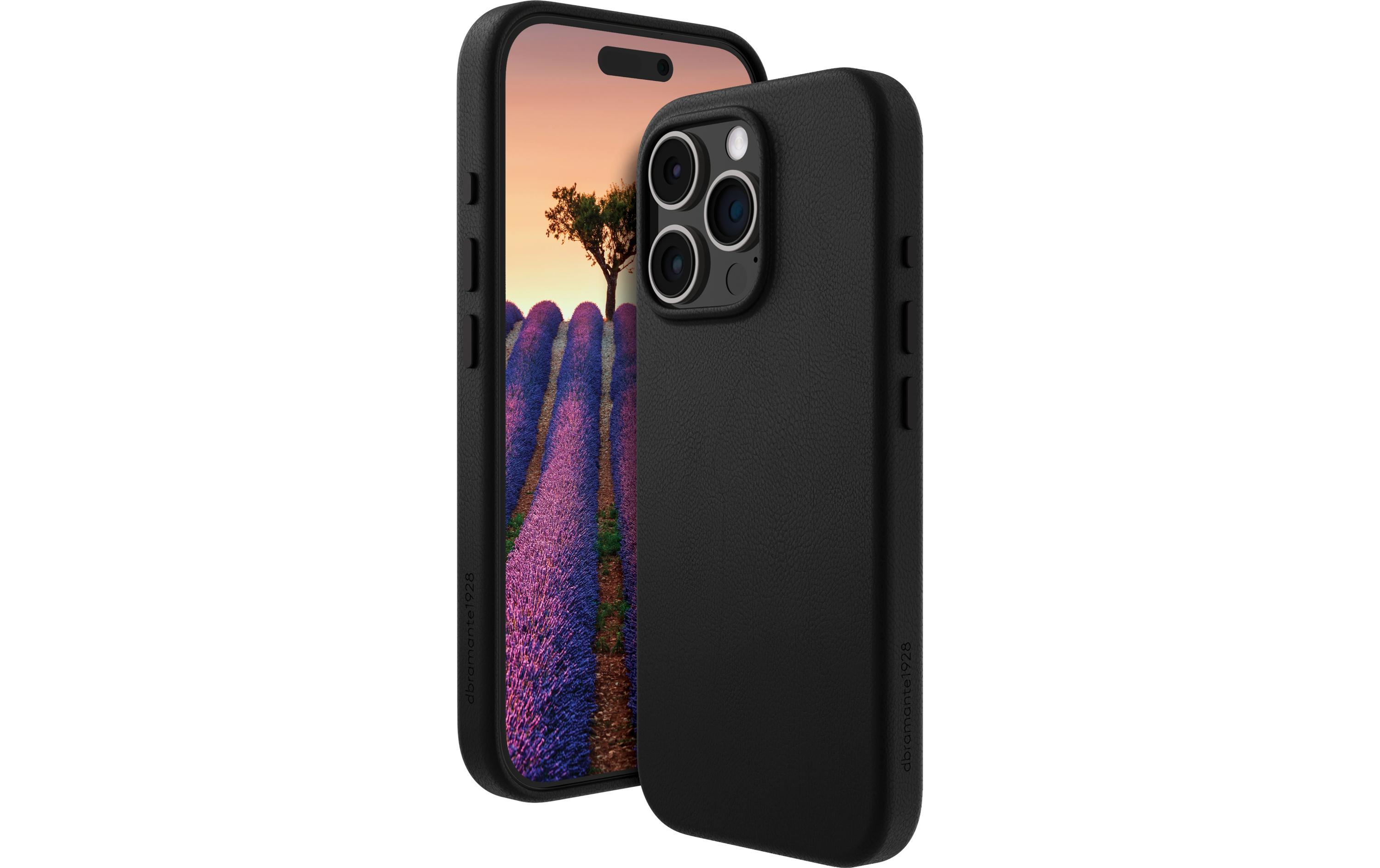 Book Cover Roskilde iPhone 16 Pro Max SchwarzSchutzhülle aus Leder mit MagSafe-Funktion für das Apple iPhone 16 Pro Max
