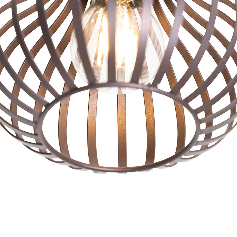 Moderne plafondlamp bruin 18 cm - Saffira