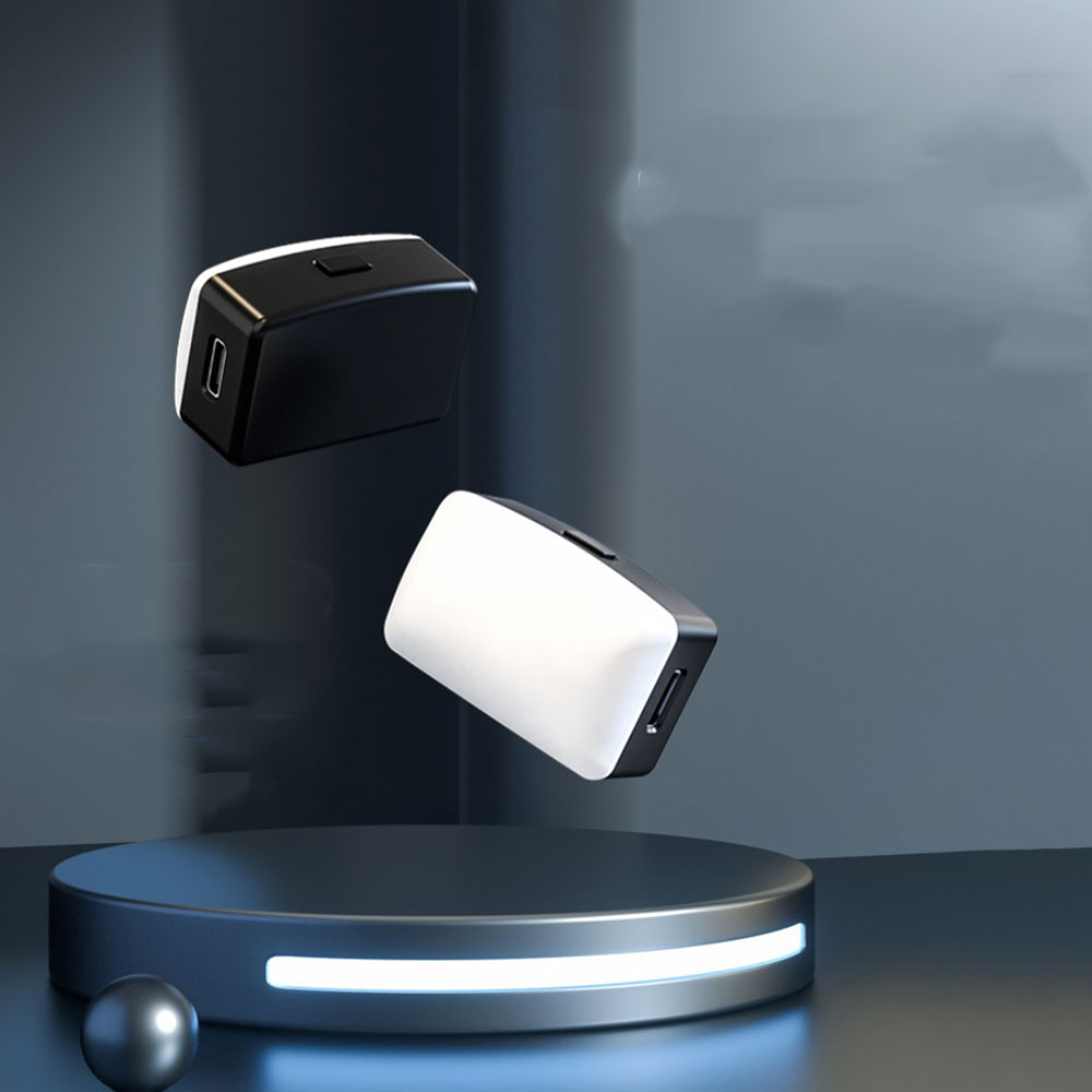 LED Foto Licht Dimmbare Video Beleuchtung mit Magnet Halterung für Laptop / Smartphone / Kamera - Schwarz
