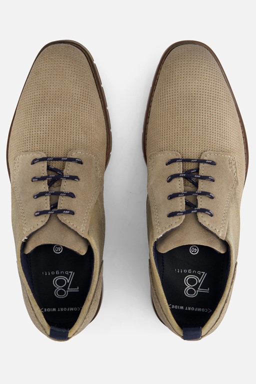 Bugatti Benito Comfort Veterschoenen beige Nubuck