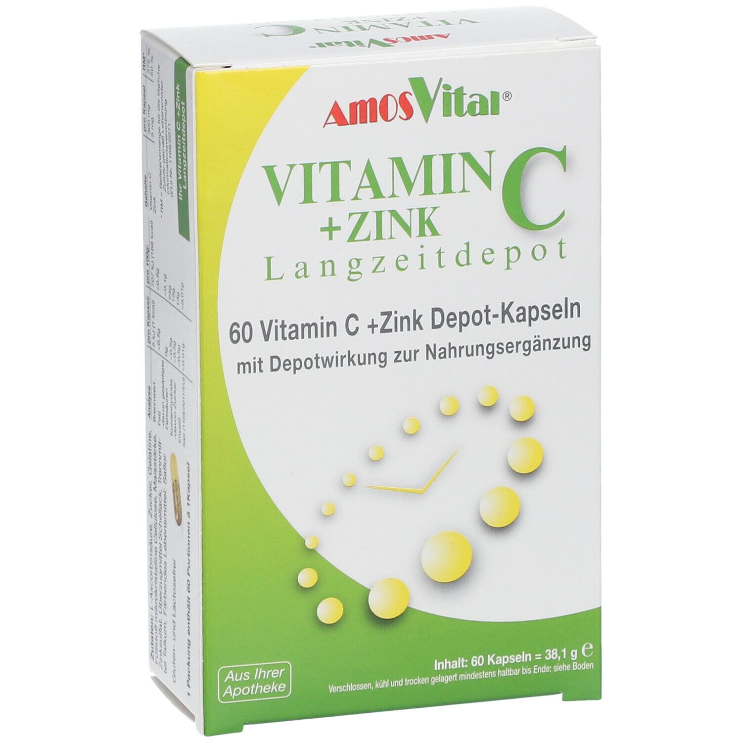 AmosVital® Vitamin C+Zink Depot Kapseln