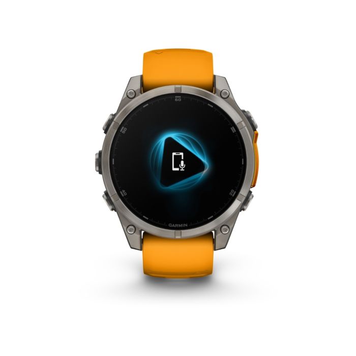 Garmin Unisex Ure fēnix® 8 - 47 mm AMOLED Sapphire Orange