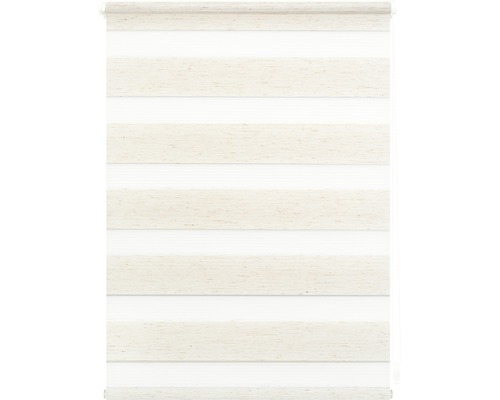 Lichtblick dubbel rolgordijn, zonder boren, naturel, 45x150 cm, inclusief klembeugels