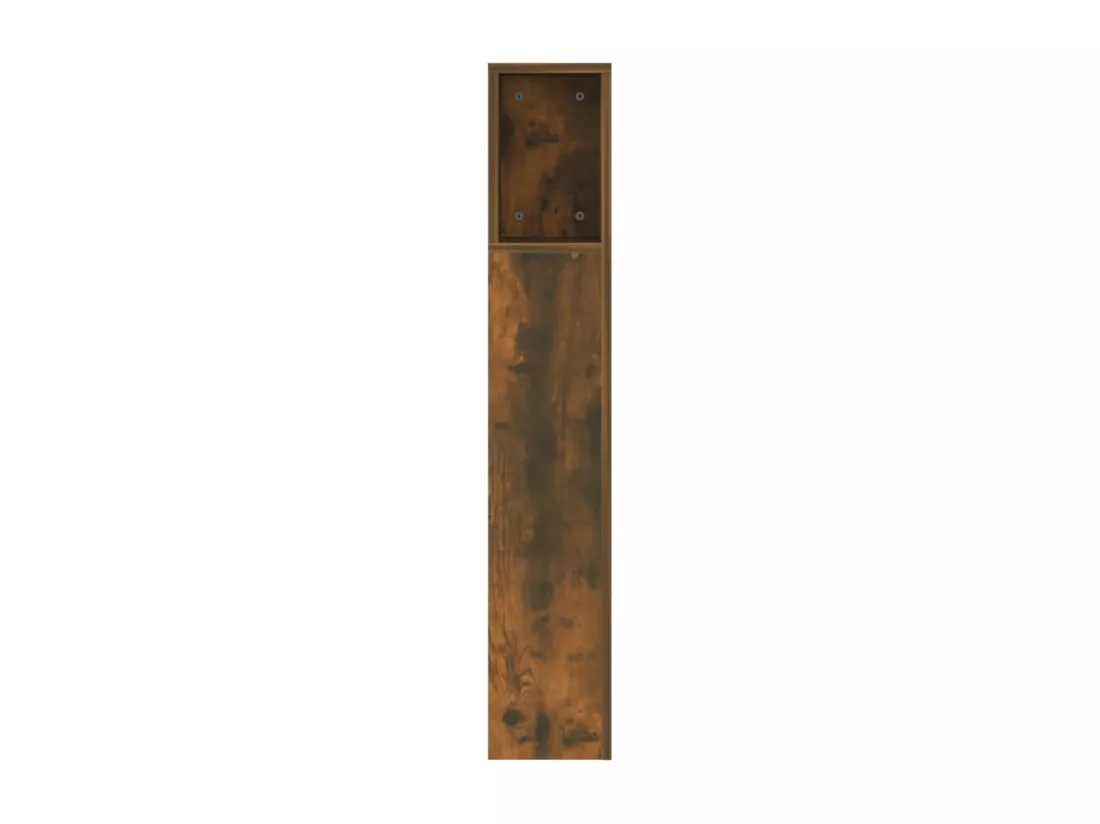 Armoire de tête de lit Chêne fumé 160x18,5x104,5 cm
