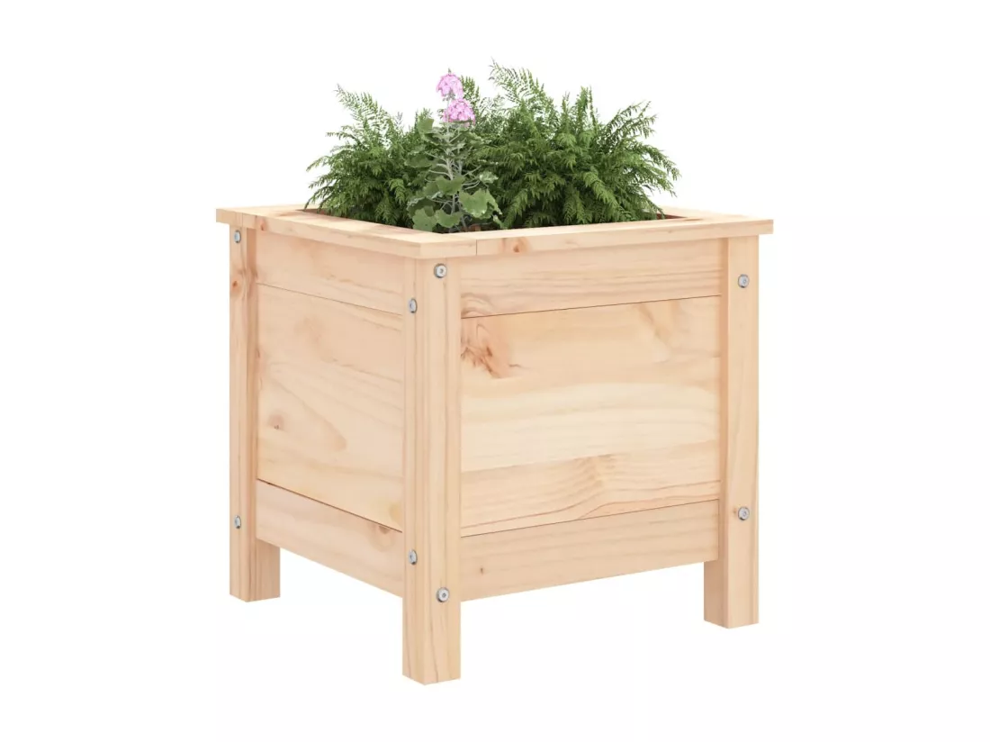 Jardinière 40x40x39 cm bois de pin massif