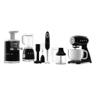 SMEG Küchenmaschine Full-Color schwarz/ silberfarbig