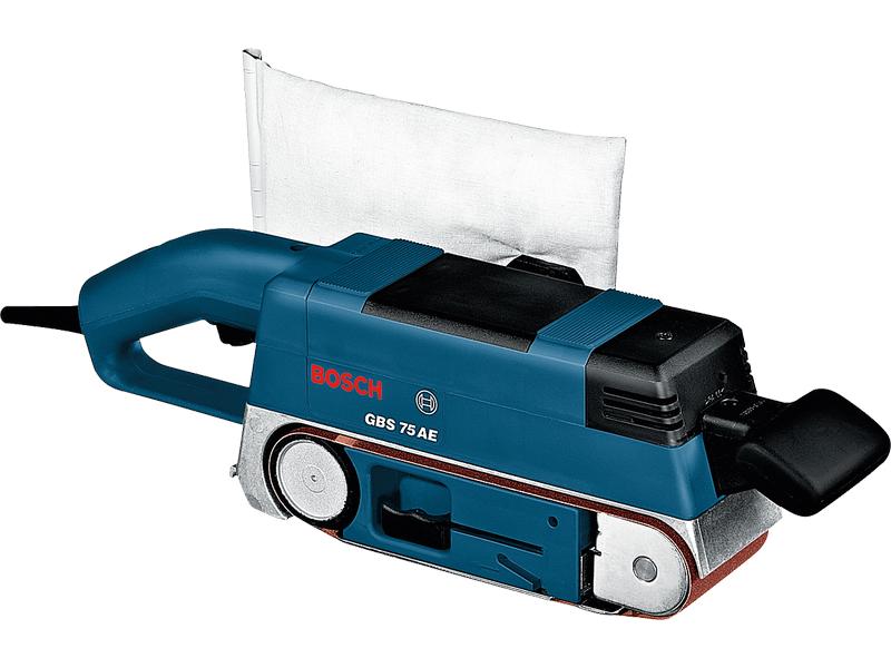 Bosch Professional Bandschleifer GBS 75 AE Robuster Bandschleifer für maximalen Abtrag