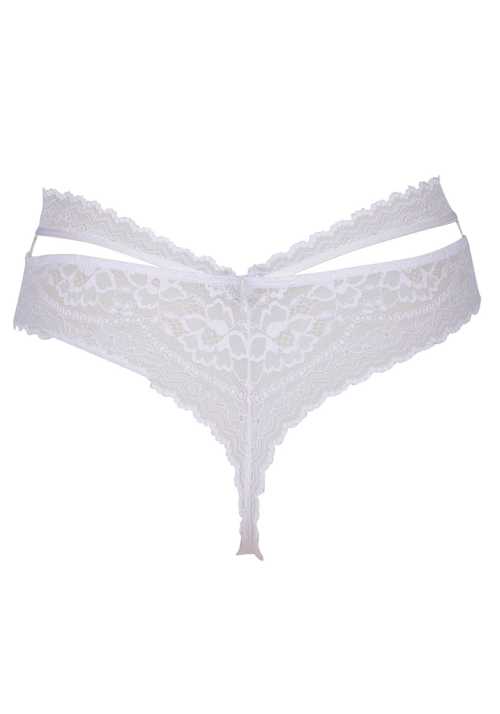 After Eden String »MEGHAN«, mit Schleife, mit Spitze, elastisch, bequem, weich, feminin, elegant