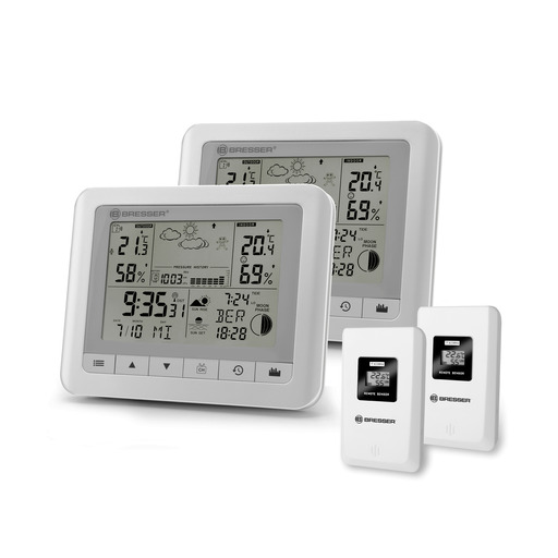 Conjunto de 2 Estações Meteorológicas Bresser Clima Trend Wf