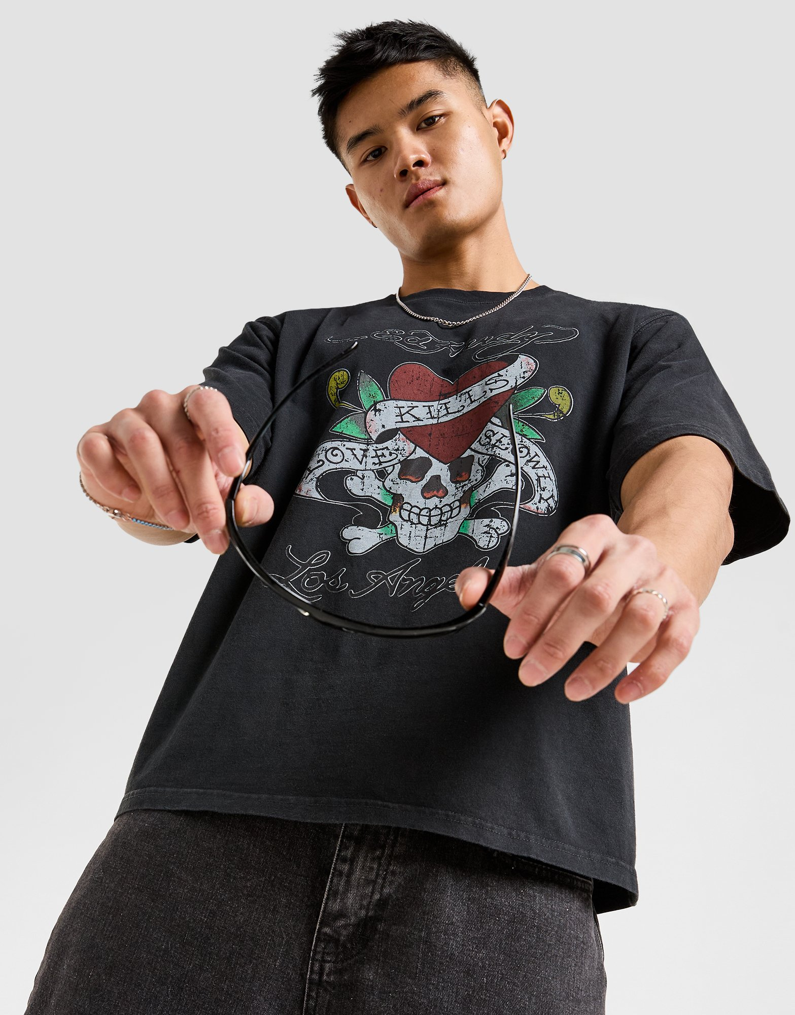 Ed Hardy T-shirt Skull Homme