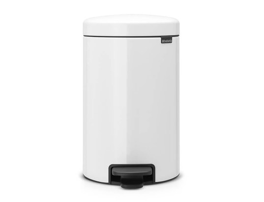 BRABANTIA - Poubelle à pédale 12l blanc - 113864