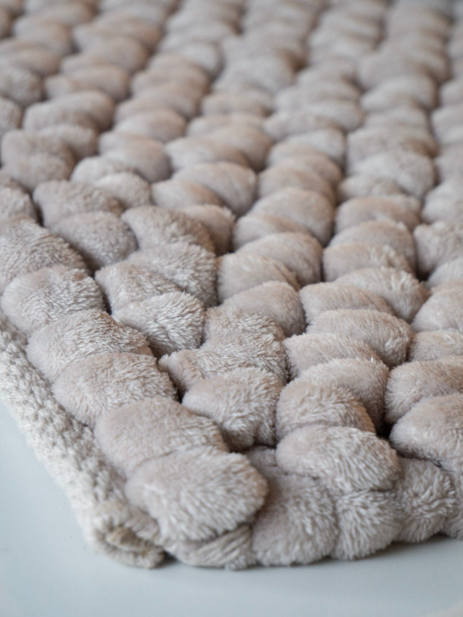 Onyx Badmat Greige | 60 x 100 cm | Beige | Grijs | Polyester | Katoen
