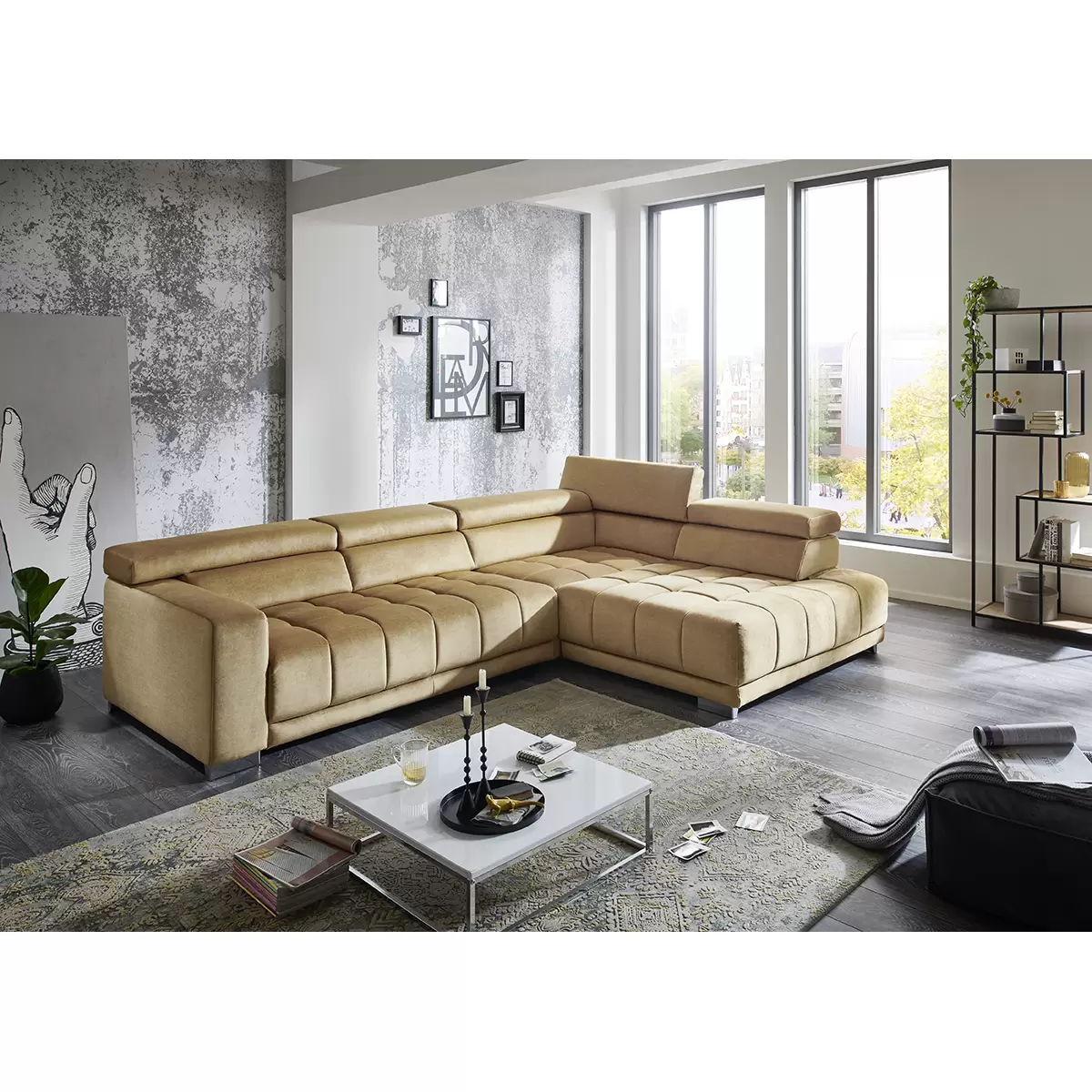 Ecksofa Curacao Gold