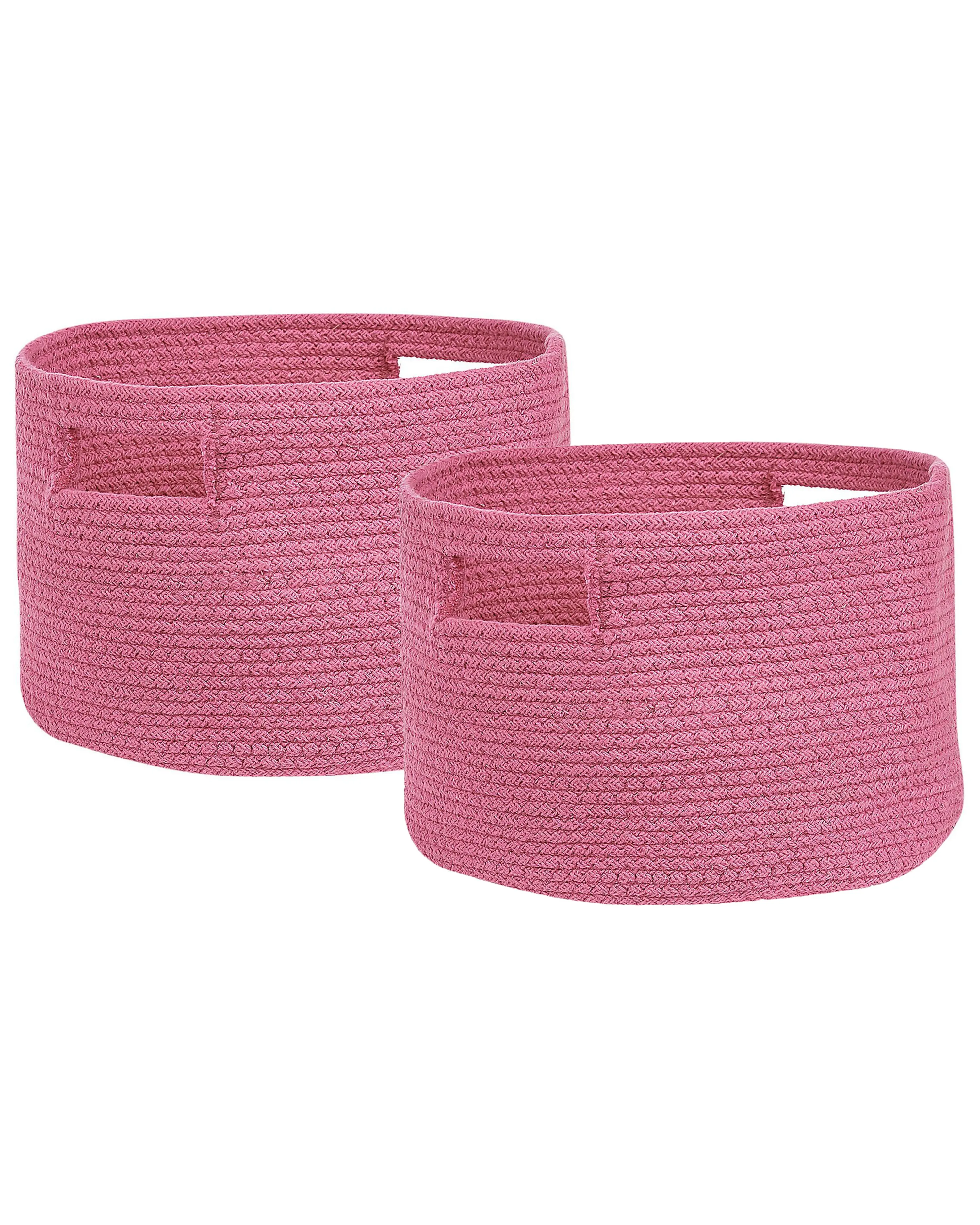 Set van 2 manden CHINIOT Katoen Fuchsia