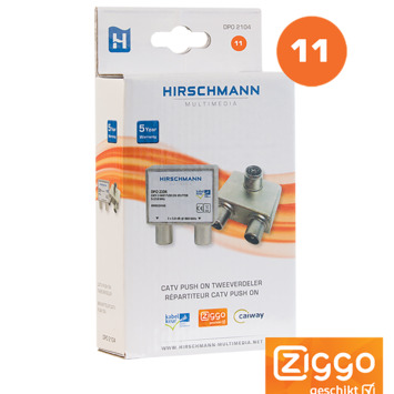 Hirschman Coax Splitter Push On