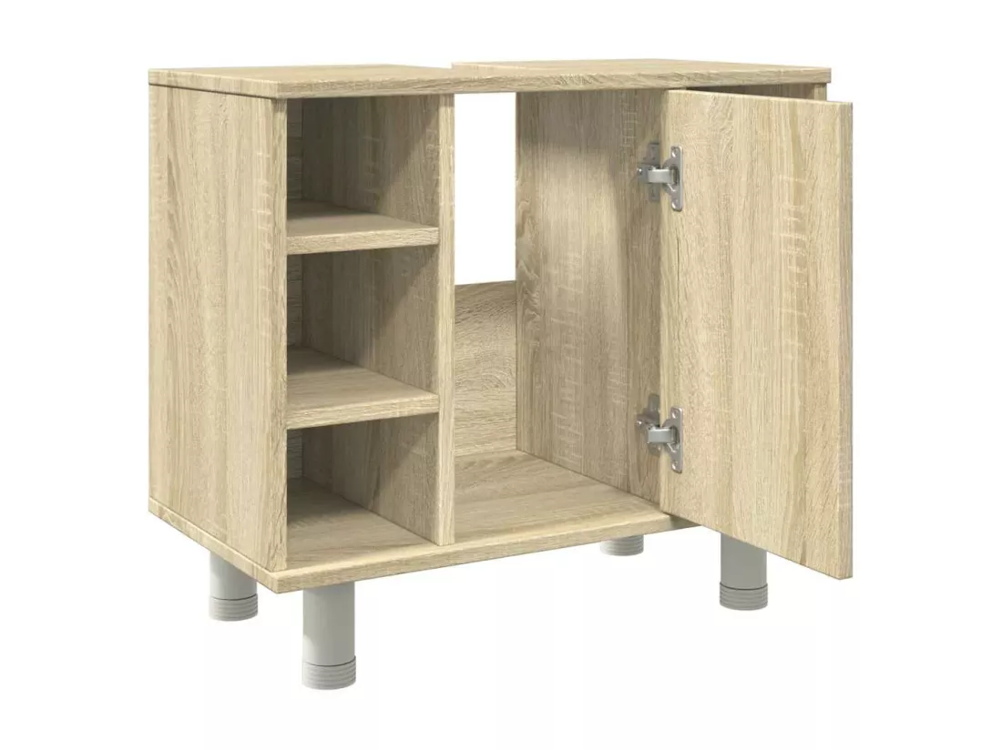 Armoire de salle de bain Chêne sonoma 60x32x53,5 cm Aggloméré