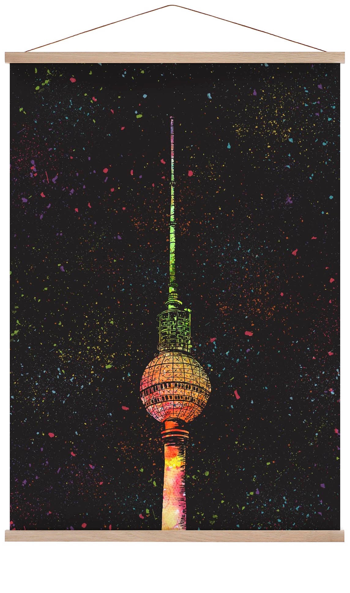 Berlin Splat Fernsehturm von Kaitlyn Parker