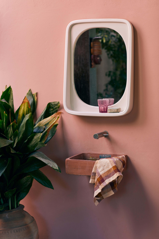 HKliving Curve spiegel 52x71 Ochre Matt