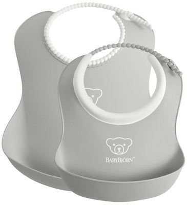 BabyBjörn Smekkesett 2-Pack, Grå
