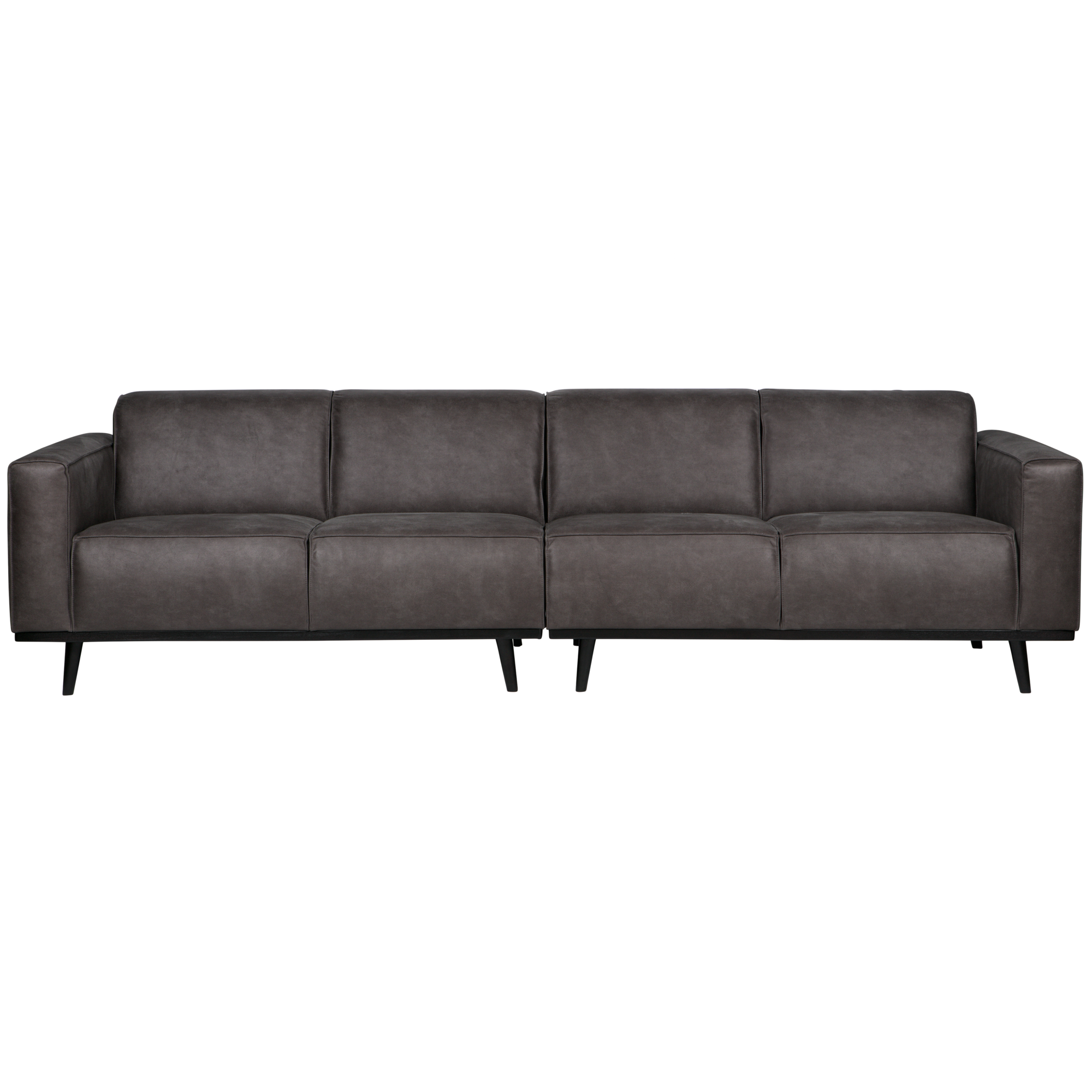 4-zits bank Statement Statement 4-zits Bank 280 cm - Lederlook - Donkergrijs