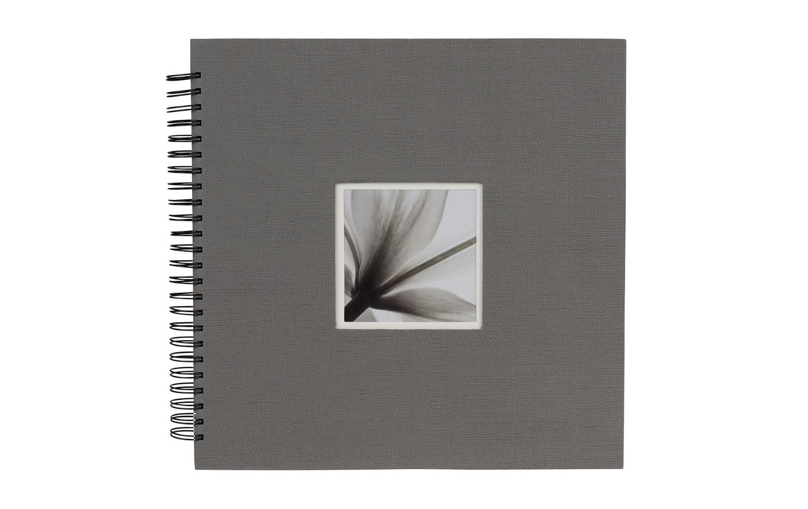 Fotoalbum Unitex Spiralalbum 34 x 34 cm, GrauFotobuch für schöne Fotos und unvergessliche Erinnerungen