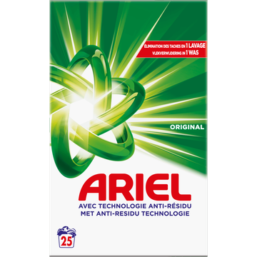 Ariel Waspoeder Original 1.375kg, 25 Wasbeurten