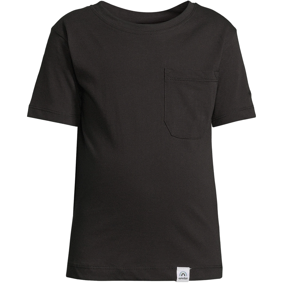 New Life T-Shirt TEE - CREW NECK PATCH POCKET Schwarz