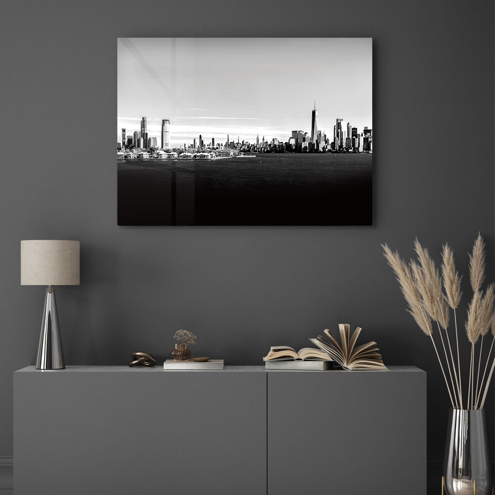 Walljar acrylglas schilderij - Shrouded City Acrylglas schilderij - 120 x 180 cm