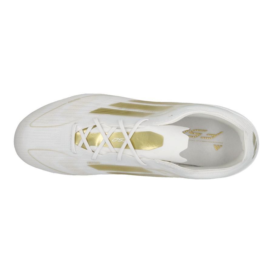 adidas F50 Pro FG Day Spark - Blanc/Doré/Blanc Enfant