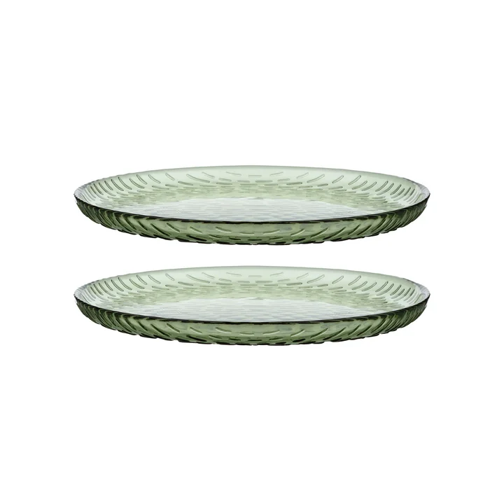 Marimekko - Syksy Teller, Ø 17 cm, olive (2er-Set)