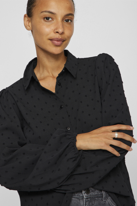 Vila zwarte dames blouse