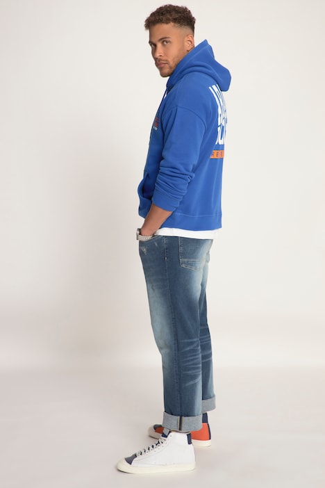 STHUGE Hoodie, oversized, Rückenprint, Kapuze