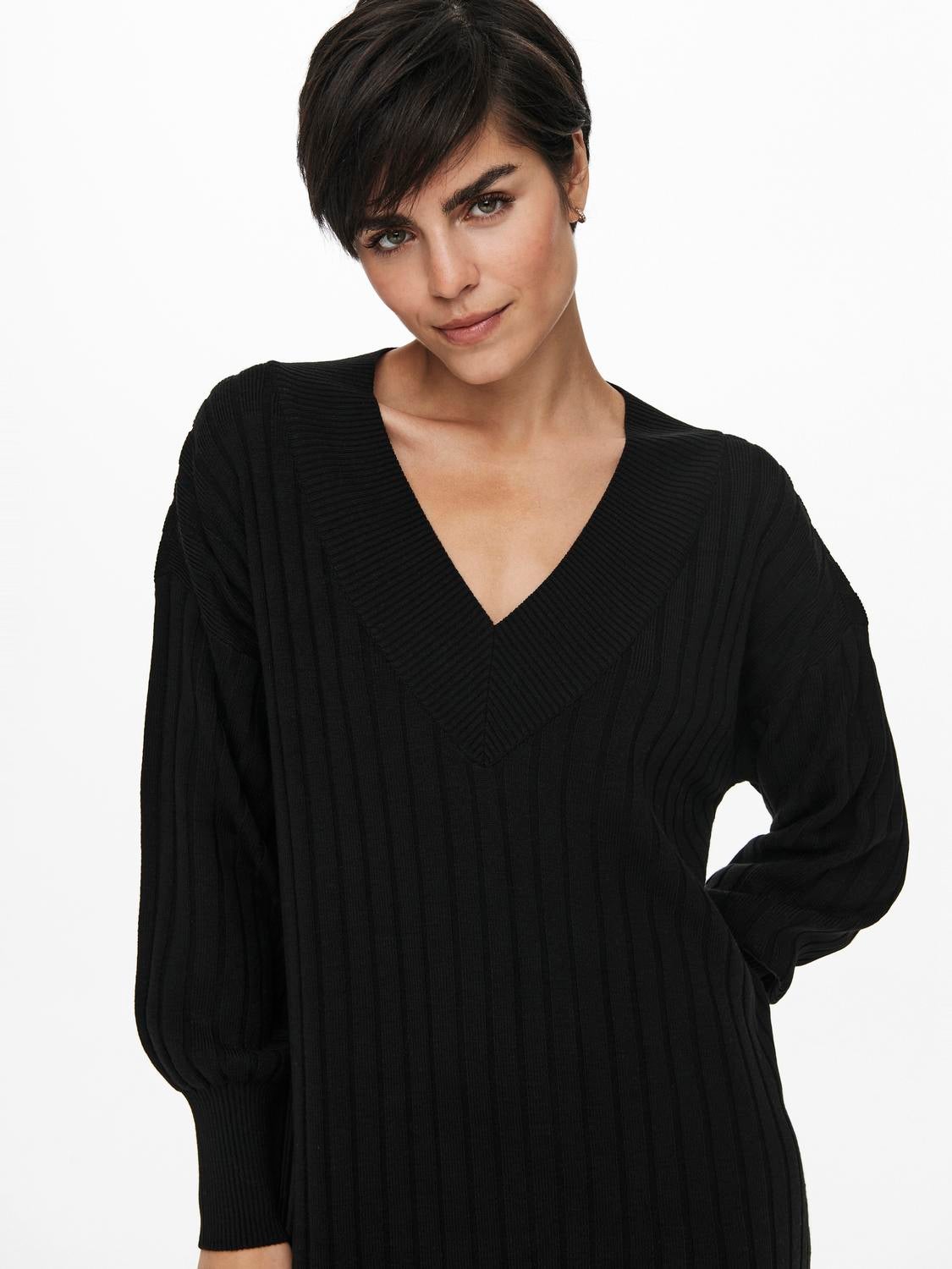 ONLNEW Langes Kleid Black