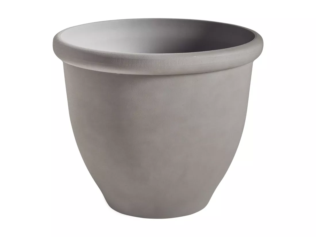 Cache-pot TESALIA Matériaux synthétiques 49 cm Gris