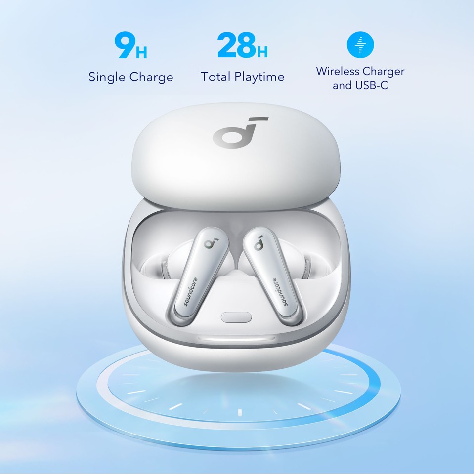 Anker - Høretelefoner - Soundcore Liberty 4 - Skyhvid