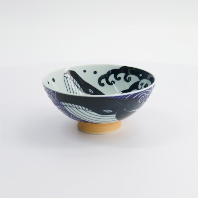 Tokyo Kawaii Rice Bowl Whale 14.4x6.8cm