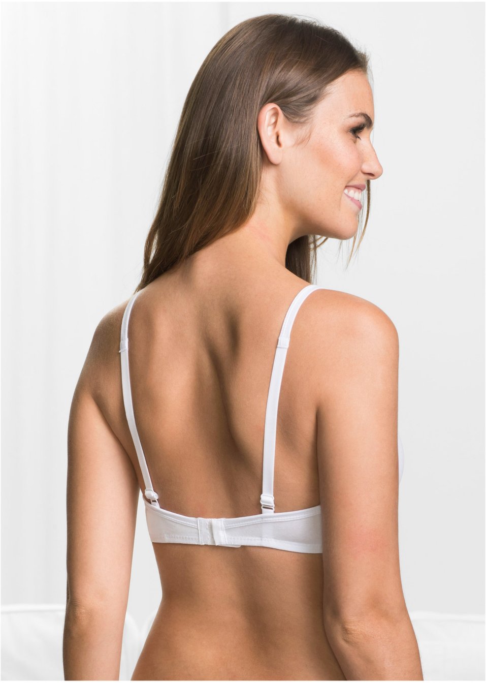 Lot de 3 soutiens-gorge avec coques sans armatures, avec coton bio