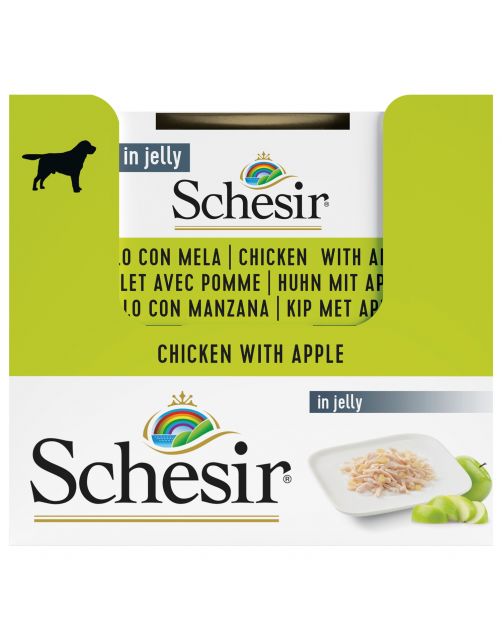 Schesir Hond Blik Gelei 150 g - Hondenvoer