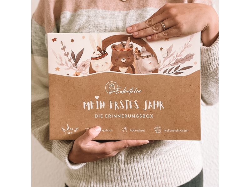 Eulentaler Erinnerungsbox Boho Erinnerungsbox «Mein erstes Jahr»