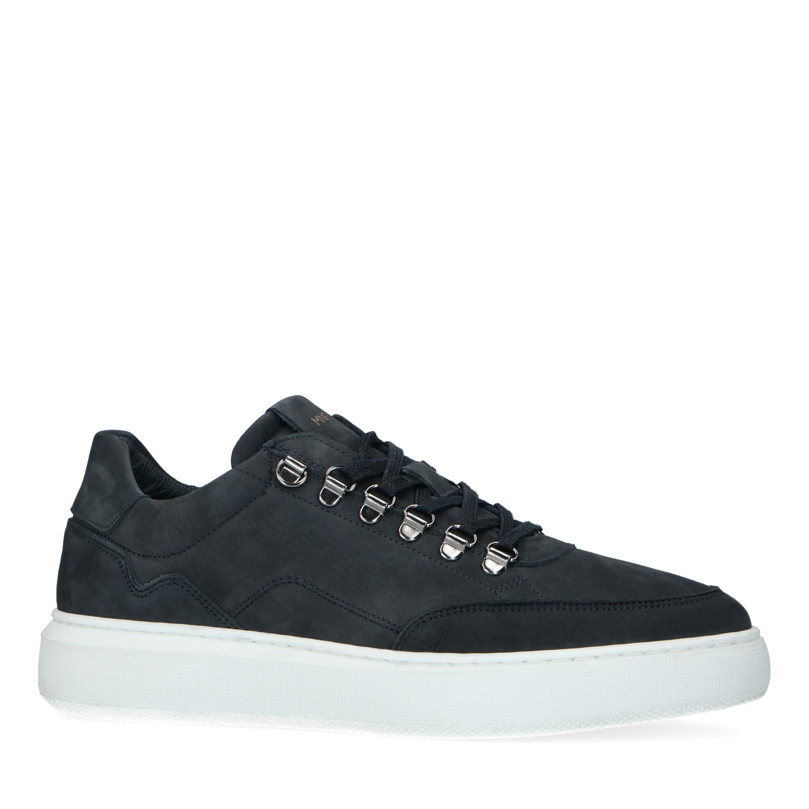 Donkerblauwe nubuck sneakers