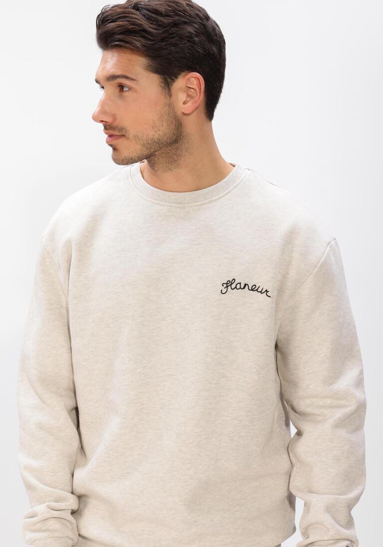 grijze flaneur sweater signature sweater