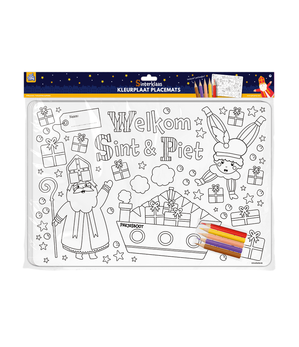 Sinterklaas Placemats 48cm 4st