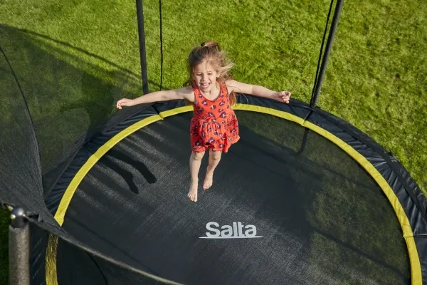 Salta 5074A, Trampolin, Rund, 100 kg, 5 År, Safety net, Sort
