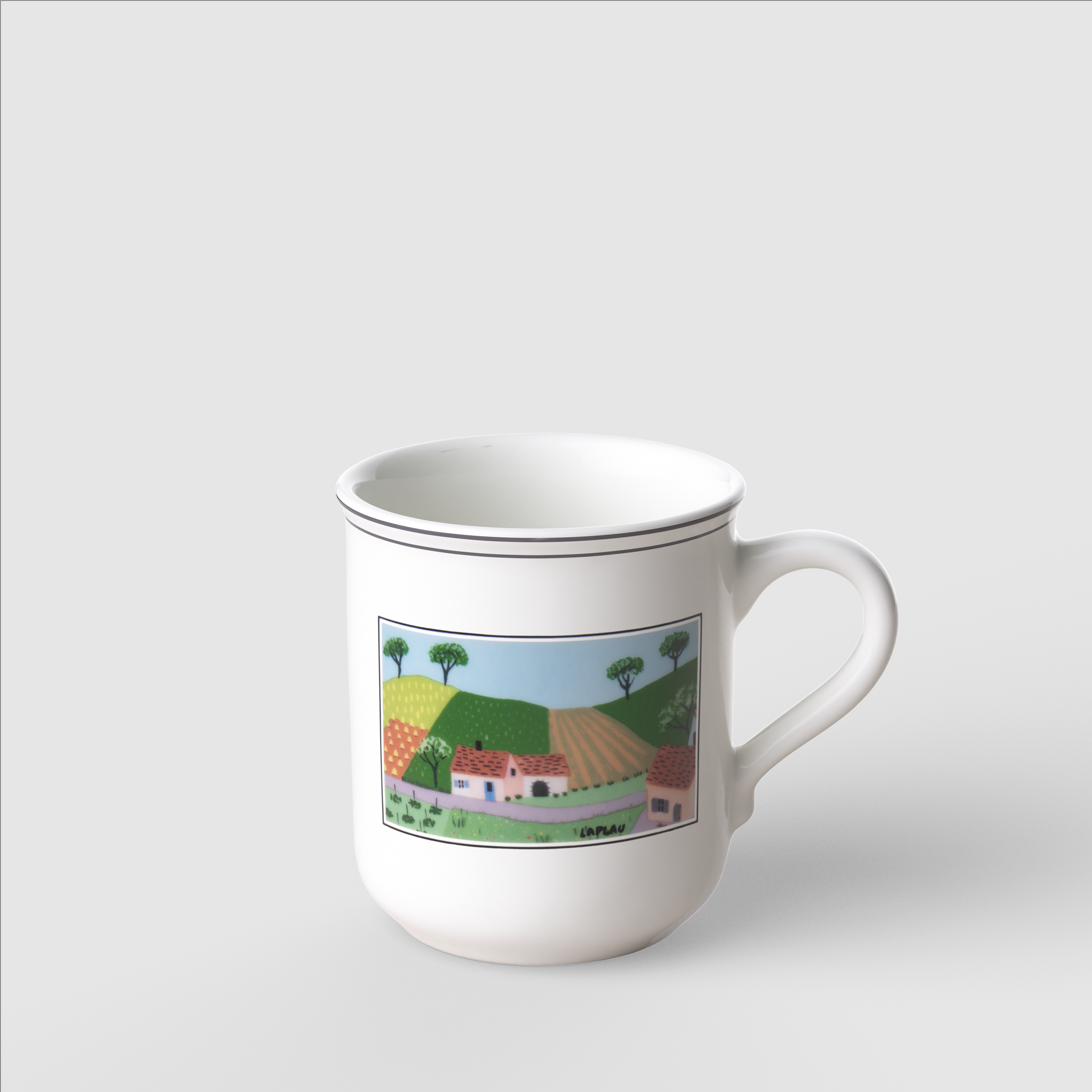 Design Naif Mug Multi-colored, 9.2 oz, Premium Porcelain