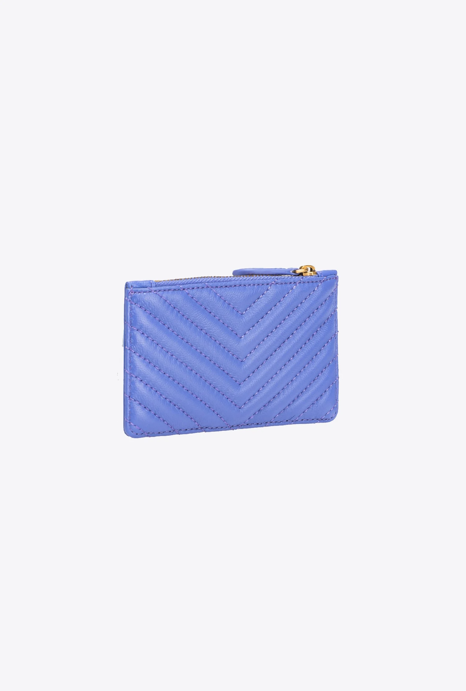 Porte-cartes zippé à motif | Bleu