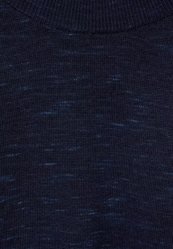 Basic Strickpullover - ink blue