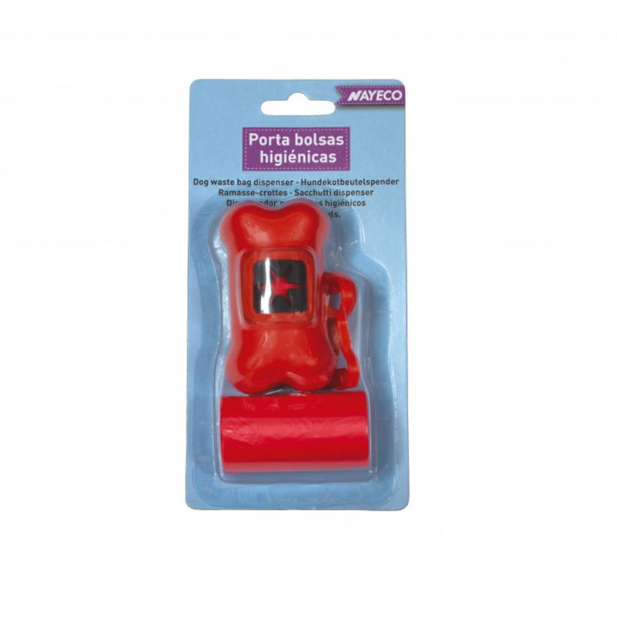Porta-sacos Nayeco + 40 sacos para fezes de cachorro