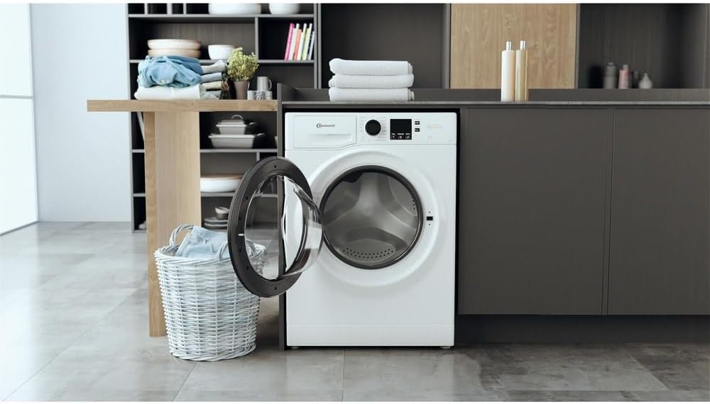 Bauknecht BPW 914 A Waschmaschine Frontlader/ 9kg/ kraftvolle Fleckentfernung/Kurz 45 / Clean Plus/Kurz 30 / Anti-Allergie Plus/Mengenautomatik/Option Extra Touch/Dynamic Inverter Motor, Weiß