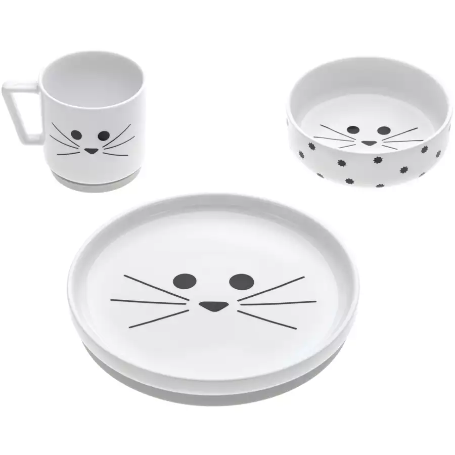 LÄSSIG Kindergeschirrset Little Chums Cat
